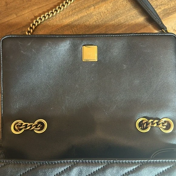 Tory Burch Kira Chevron Convertible Purse/ Bag - Picture 13 of 16